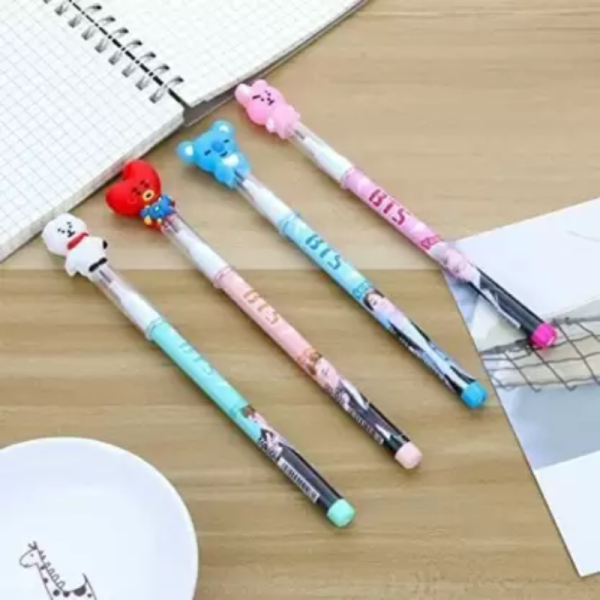 Multicolor Plastic BTS Pencil - Generic