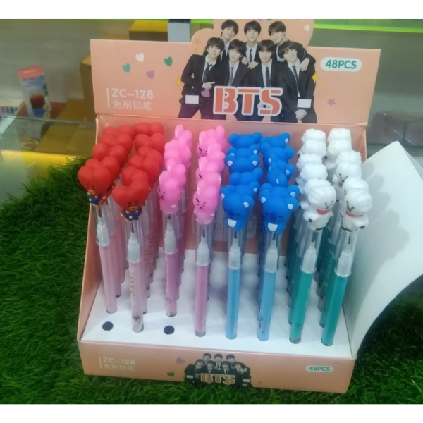 Multicolor Plastic BTS Pencil - Generic