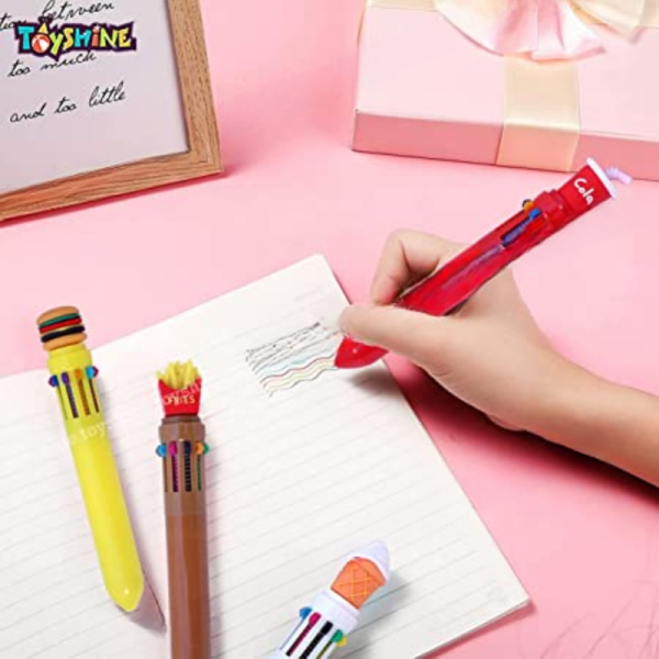 Multicolor Fast Food Design Ballpoint Pens - Generic