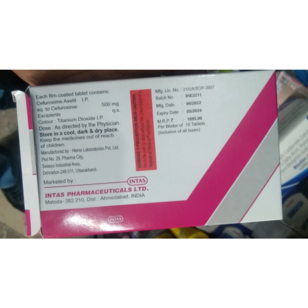 Ceroxitum-500 Tablet - Intas Pharmaceuticals Ltd