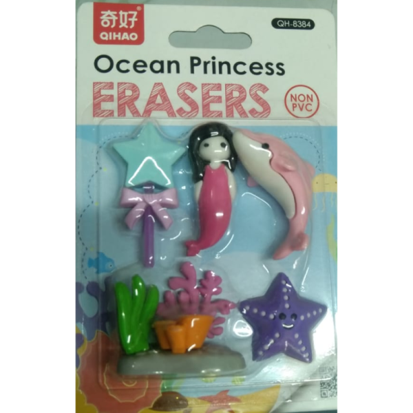 Princess Pattern Fancy Erasers - Generic