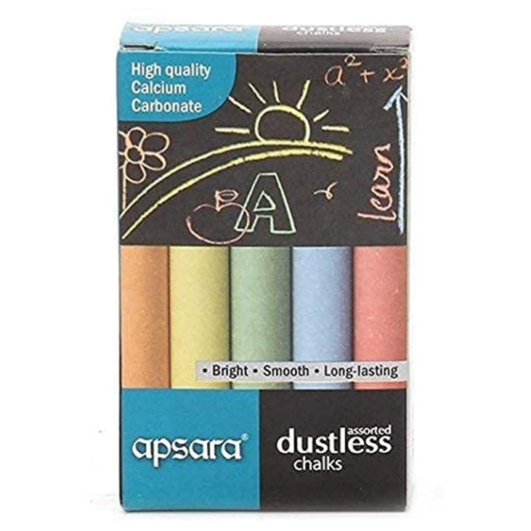 Dustless Multicolor Chalks - Apsara