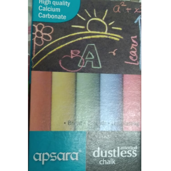 Dustless Multicolor Chalks - Apsara