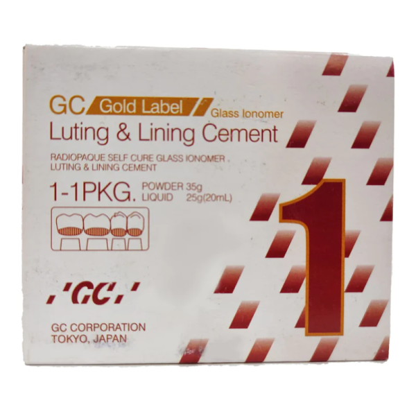 Gold Label Type 1 Luting and Lining Cement Big Pack for Teeth Restoration - GC India Dental
