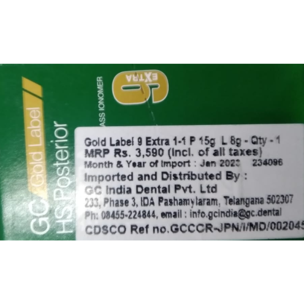 High Strength Posterior Glass Ionomer Restorative - GC India Dental