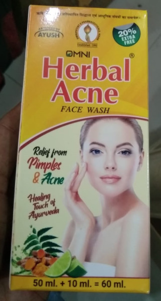 Omni Herbal Acne Face Wash - Omnipotent S Pharmaceuticals