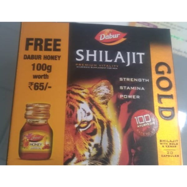 Shilajit Gold Capsules With Honey - Dabur