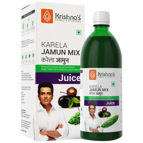Karela Jamun Mix Juice - Krishna's Herbal & Ayurveda
