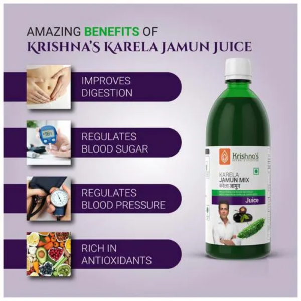 Karela Jamun Mix Juice - Krishna's Herbal & Ayurveda