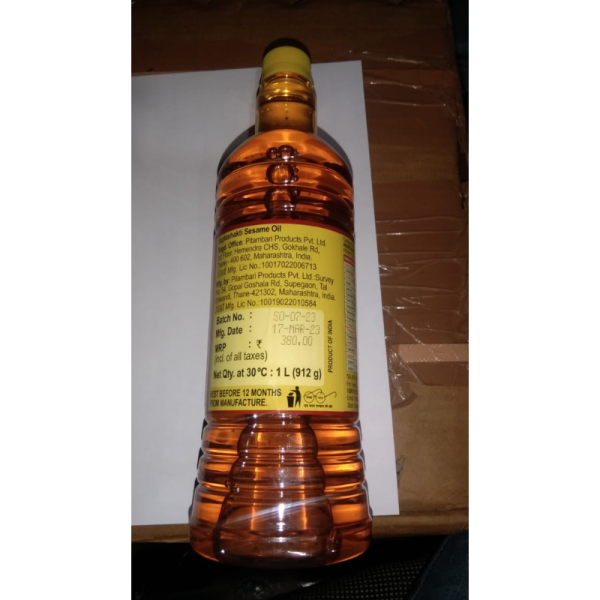 Saptashakti Sesame Oil - Pitambari