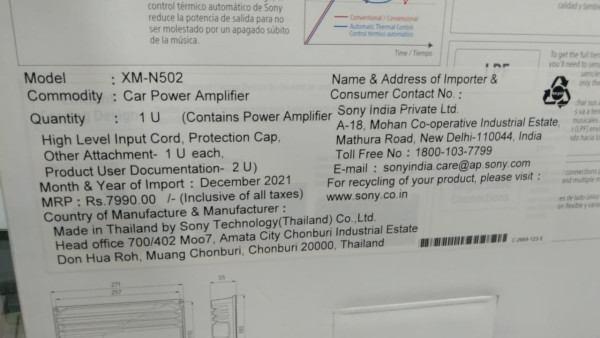 Power Amplifier - Sony