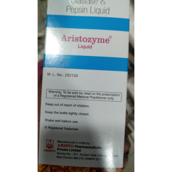 Aristozyme Suspension Digestive Syrup - Aristo Pharmaceuticals Pvt Ltd