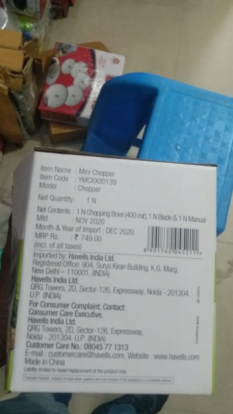 Mini Chopper - Havells