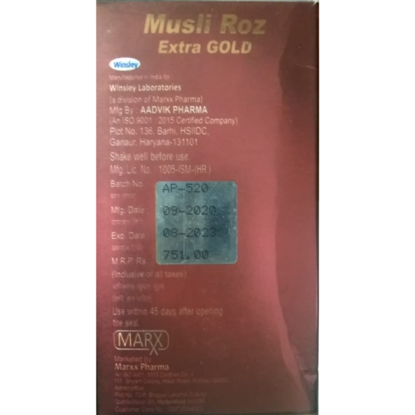Musli Roz Extra Gold Capsules - Winsley