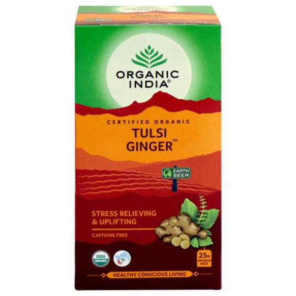 Tulsi Ginger Tea Bags - Organic India