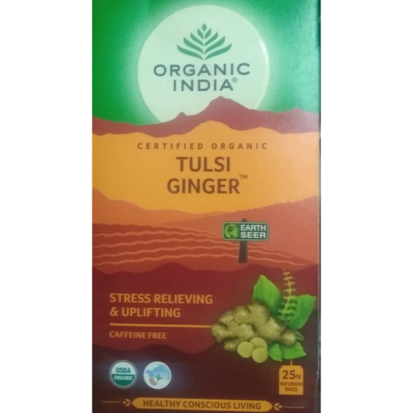 Tulsi Ginger Tea Bags - Organic India