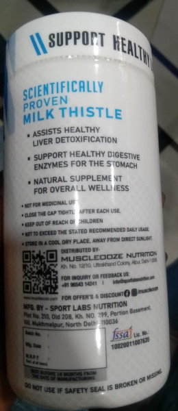 Milk Thistle Liver Support  - Muscle Ooze Nutrition