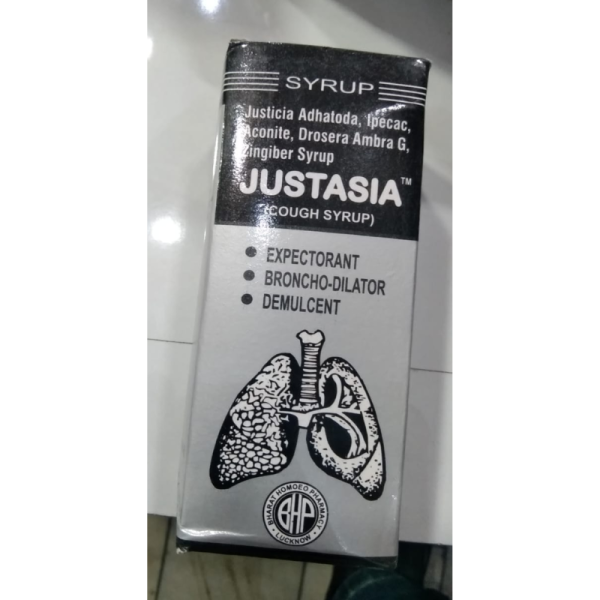 Justasia Cough Syrup - Bharat Homoeo Pharmacy