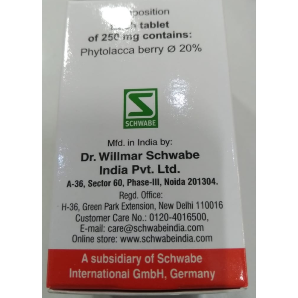 Phytolacca Berry Tablets - Dr Willmar Schwabe