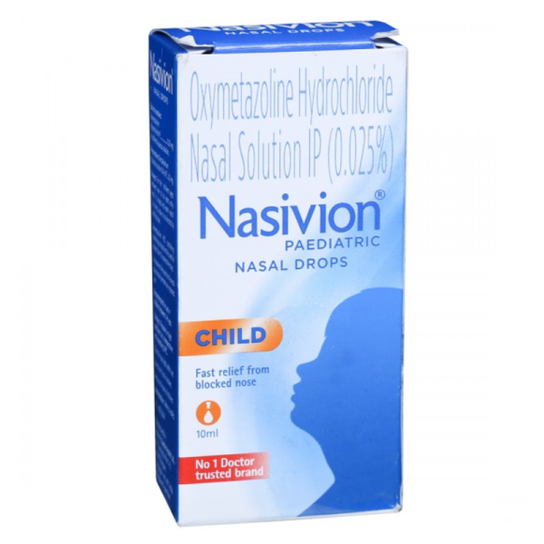 Nasivion Paediatric 0.025% Nasal Drops - Generic