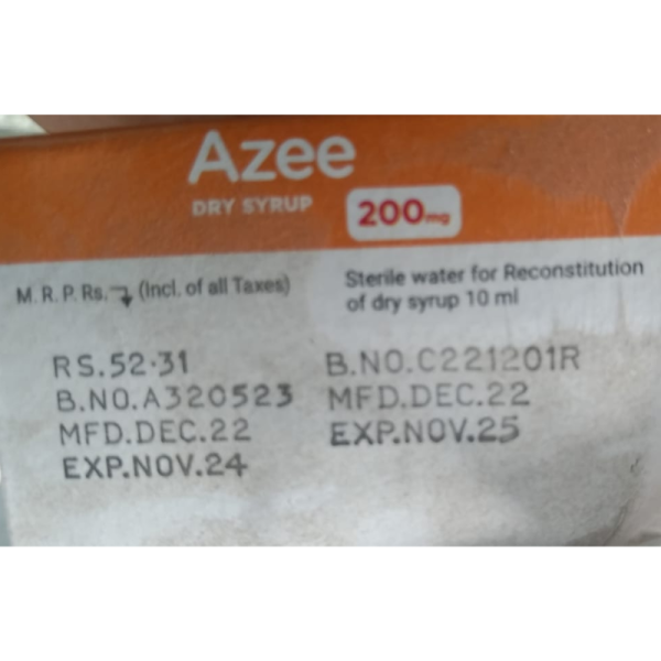 Azee Dry Syrup - Cipla