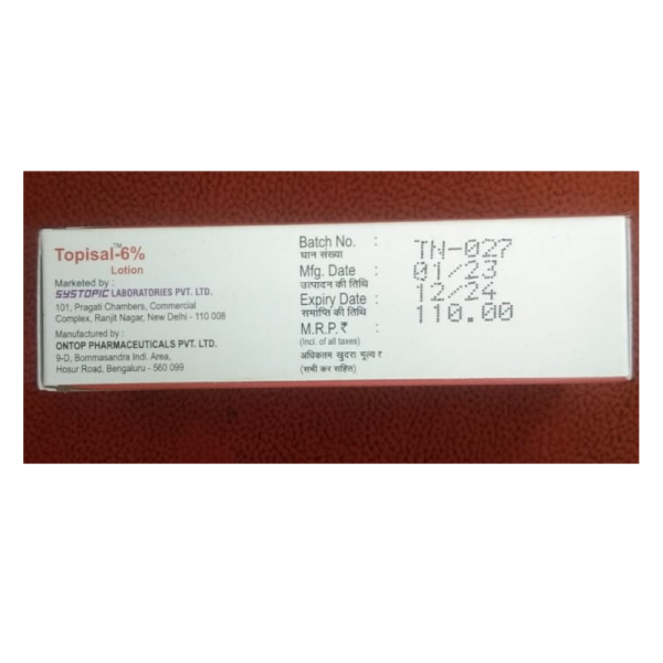 Topisal-6% Lotion - Systopic Laboratories Pvt Ltd