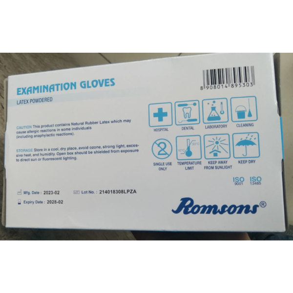 Latex Examination Gloves - Romsons