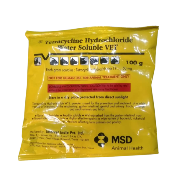 Tetracycline Hydrochloride Water Soluble Powder Vet - MSD Animal Health