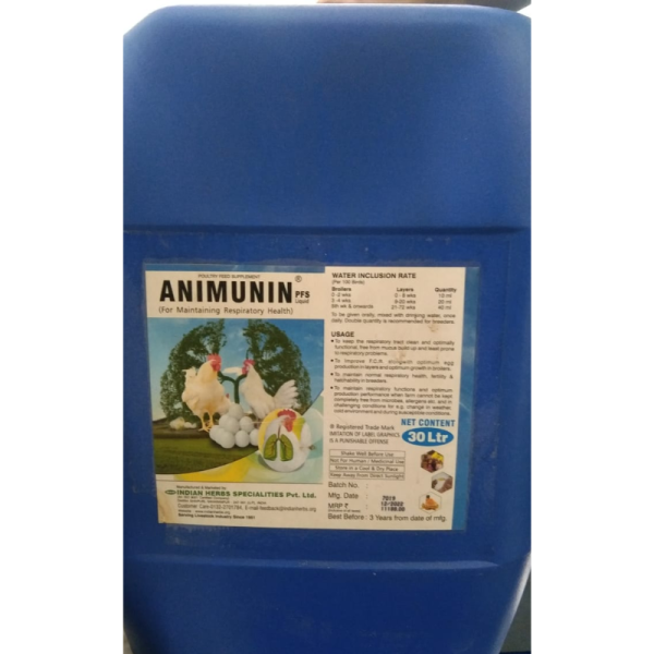 Animunin Poultry Feed Supplement - Indian Herbs Specialities Pvt. Ltd.