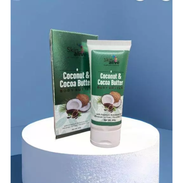 Coconut & Cocoa Butter Body Butter Cream - Skin Alive