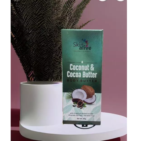 Coconut & Cocoa Butter Body Butter Cream - Skin Alive