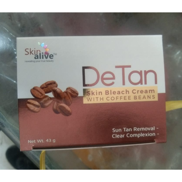 De Tan Bleach Cream With Coffee Beans - Skin Alive