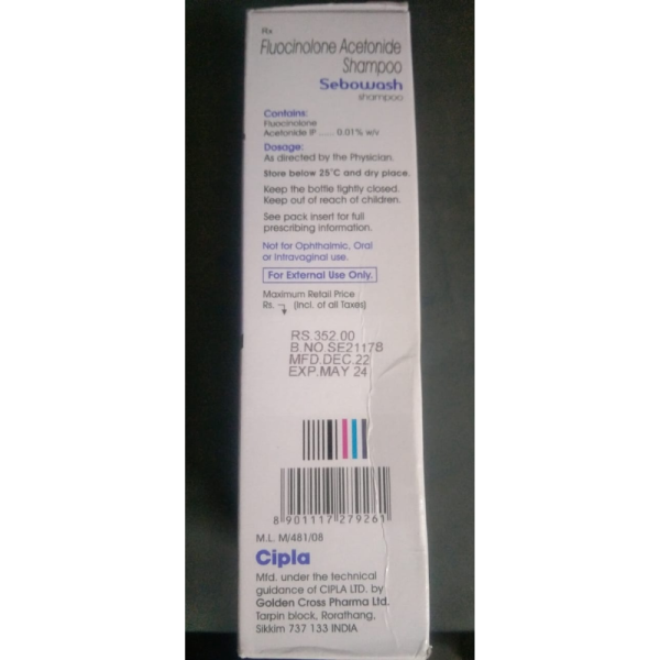 Sebowash Shampoo - Cipla