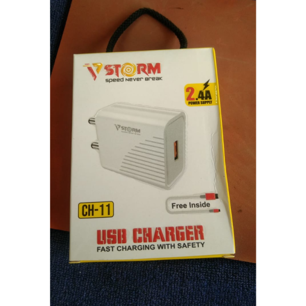 Type C 2.4 A Charger - V-Storm