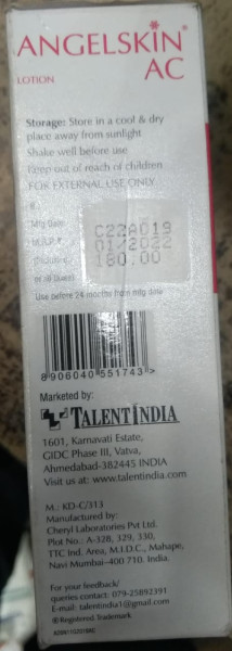 Angelskin AC Lotion - Talent India