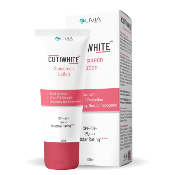 Cutiwhite Sunscreen Lotion - Livia Healthcare