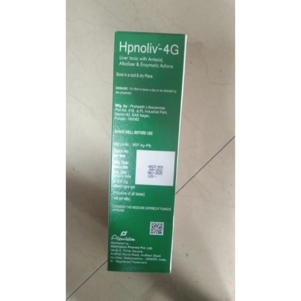 Hpnoliv – 4G Syrup - Alenvision Pharma
