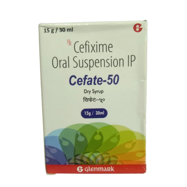 Cefate-50 Dry Syrup - Glenmark Pharmaceuticals Ltd