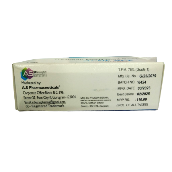 Acne Ace Medicated Soap - A.S. Pharmaceuticals
