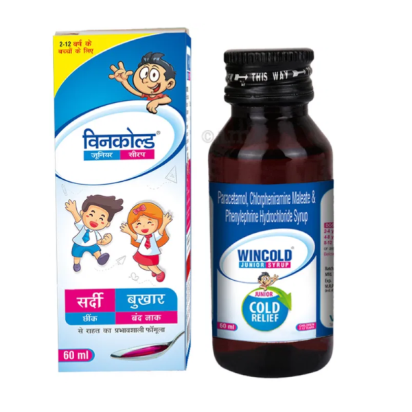 Wincold Junior Cold Relief Syrup - Wings Pharma