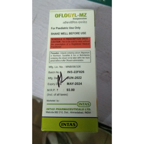 Oflogyl - Mz Suspension - Intas Pharmaceuticals Ltd