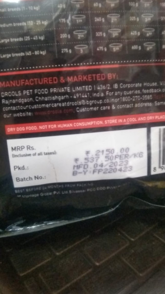 Dog Food - Drools