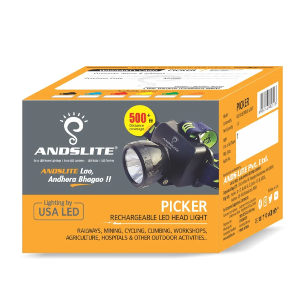 Rechargable LED Head Light - Andslite
