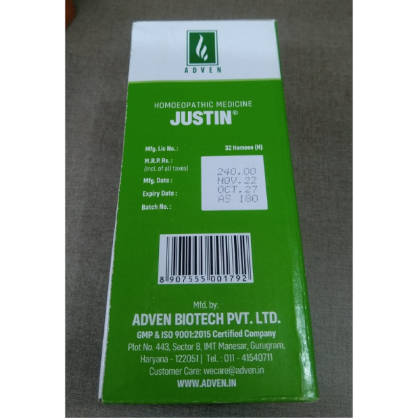 Justin Cough Syrup - Adven Biotech