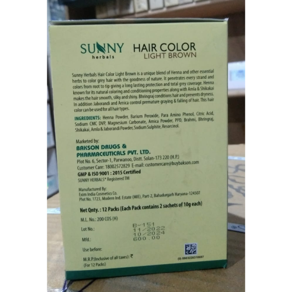 Hair Color - Sunny Herbals
