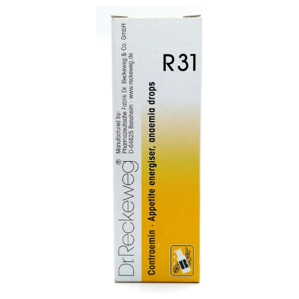 R31 Contraemin Appetite Energiser, Anaemia Drops - Dr. Reckeweg