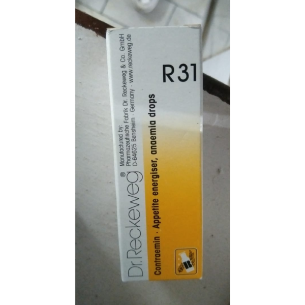 R31 Contraemin Appetite Energiser, Anaemia Drops - Dr. Reckeweg