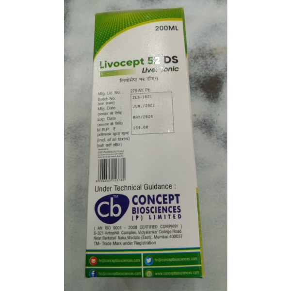 Livocept 52 DS Liver Tonic - Concept Biosciences