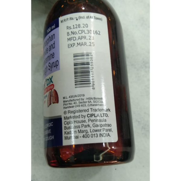 Rexcof Dx Cough Syrup - Cipla