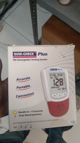 Hemoglobin Testing System - Quick Check Plus